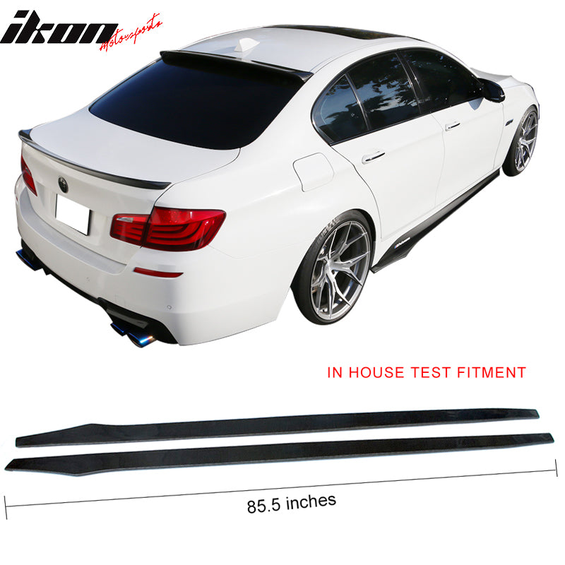 Universal 85.5" Flat Bottom Line Lip Carbon CF Side Skirt Extension