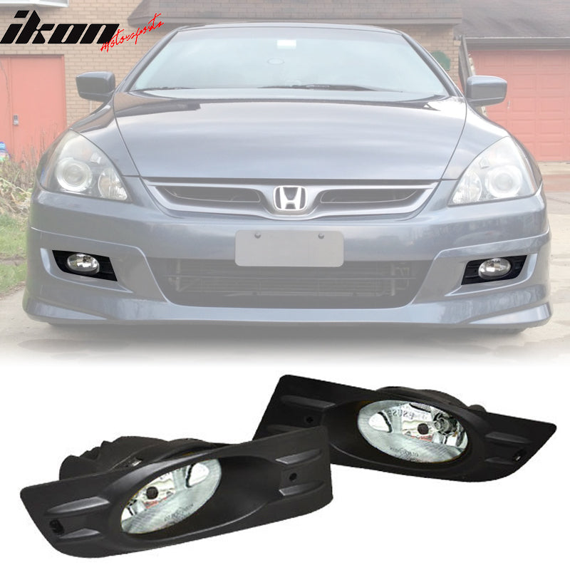 6000K Hid For Honda Accord 06-07 2Door JDM Clear Lens Fog Lights Kit