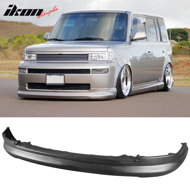 Compatible With 2003-2007 Scion xB Front + Rear Bumper Lip Spoiler +Side Skirts PU K-Style Wagon 5Dr