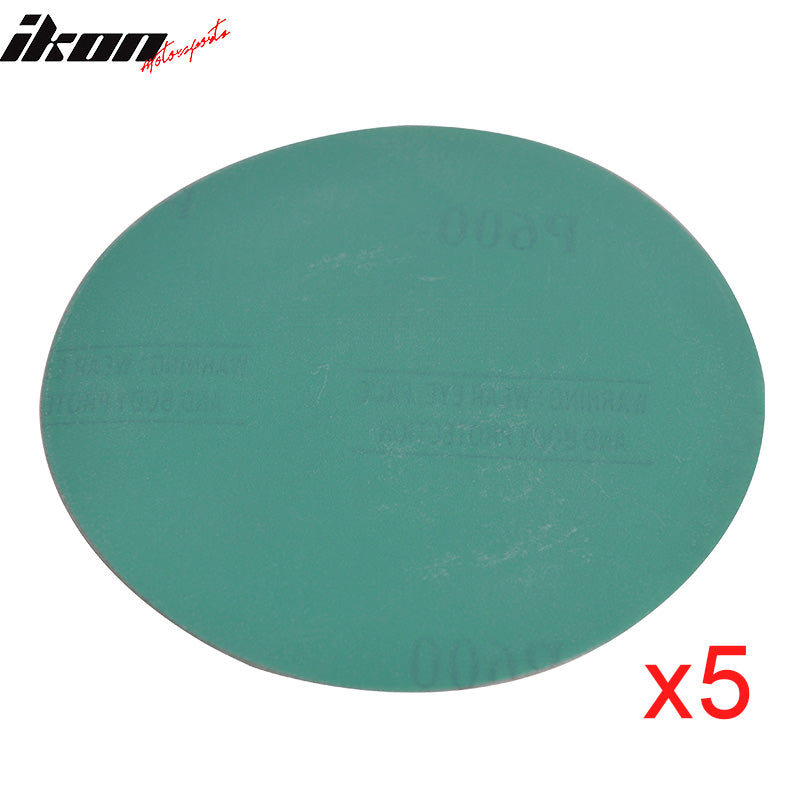 50PC 5" Wet Dry No Hole Sand Paper Disc 600 Grit Repair Sandpaper