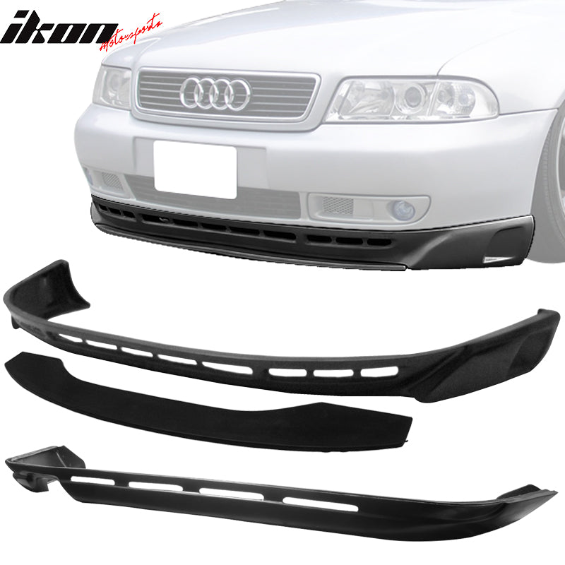 Fits 96-01 Audi A4 Type A Front + Rear Bumper Lip  PU