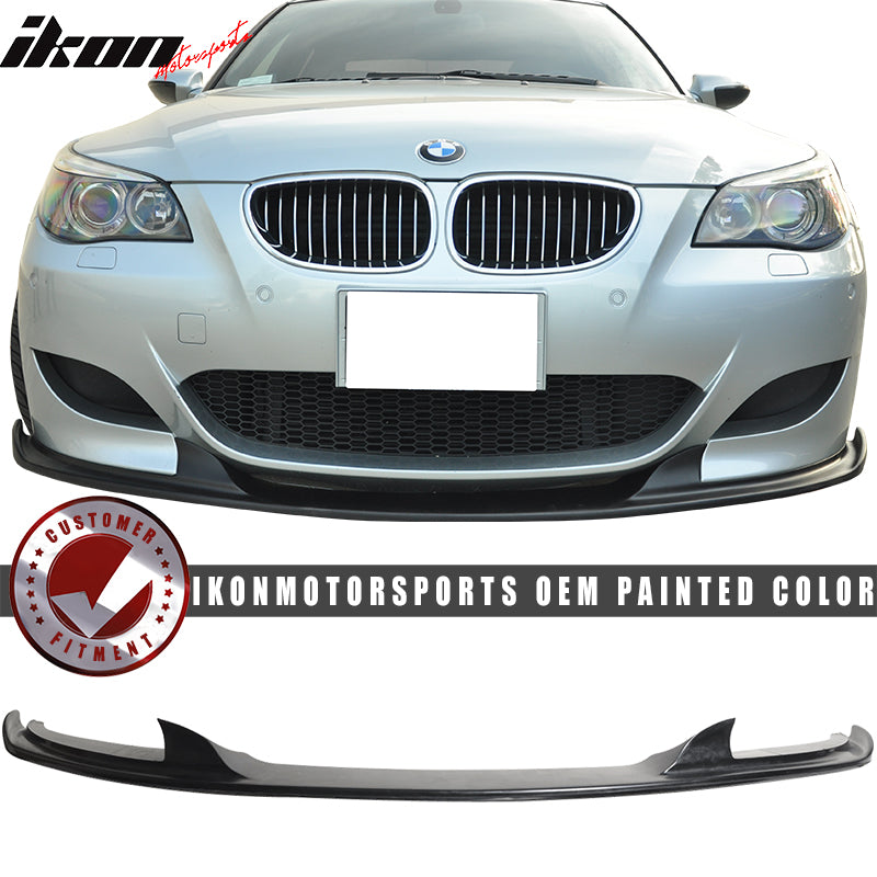 Fits 06-11 BMW E60 M5 Only H Front Bumper Lip Spoiler Painted