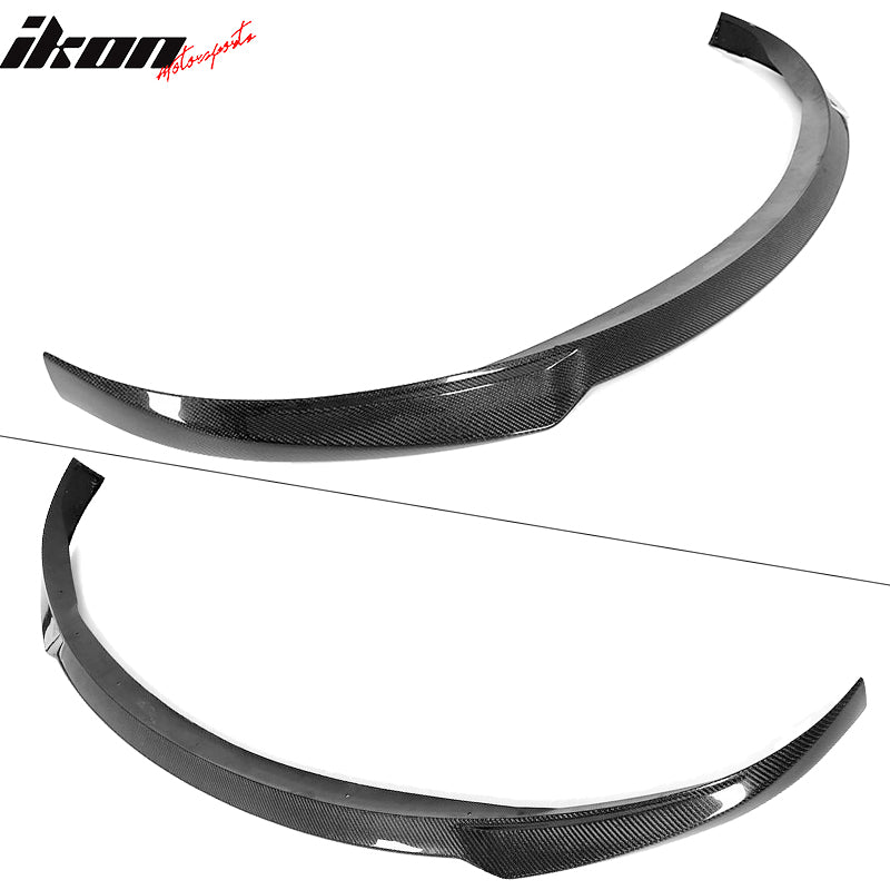 Fits 17-23 Tesla Model 3 IKON Style Front Lip +Trunk Spoiler - Carbon Fiber