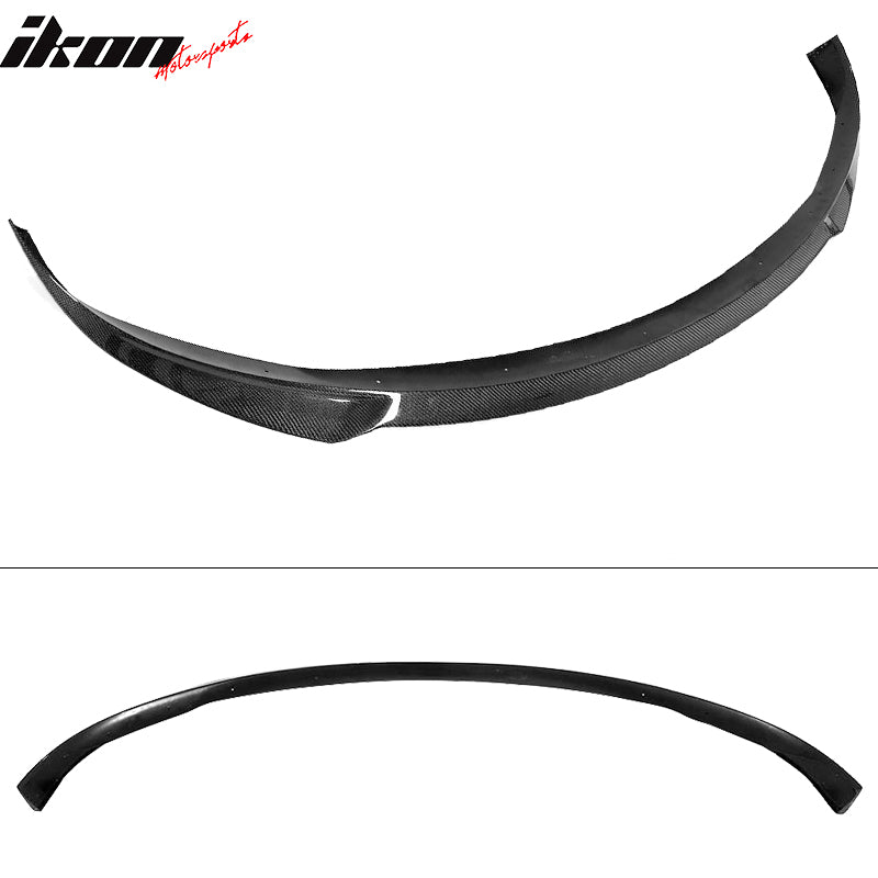 Fits 17-23 Tesla Model 3 IKON Style Front Lip +Trunk Spoiler - Carbon Fiber