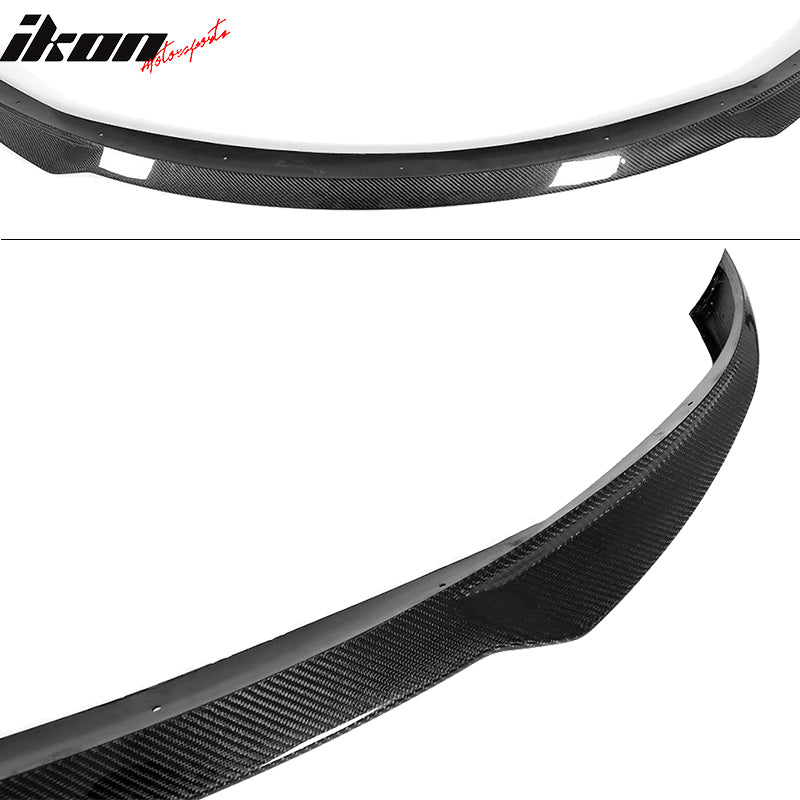 Fits 17-23 Tesla Model 3 IKON Style Front Lip +Trunk Spoiler - Carbon Fiber