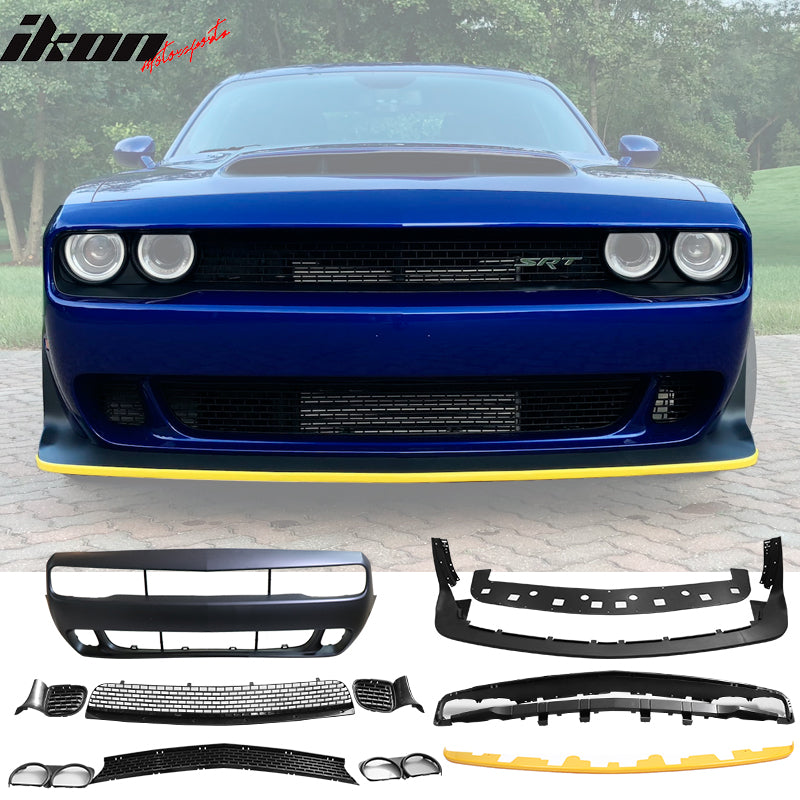 2015-2023 Dodge Challenger Front Bumper w/ Grille Unpainted PP