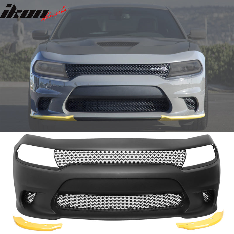 Front Bumper Kit for Dodge Charger 2015-2023 SRT Hellcat Conversion PP