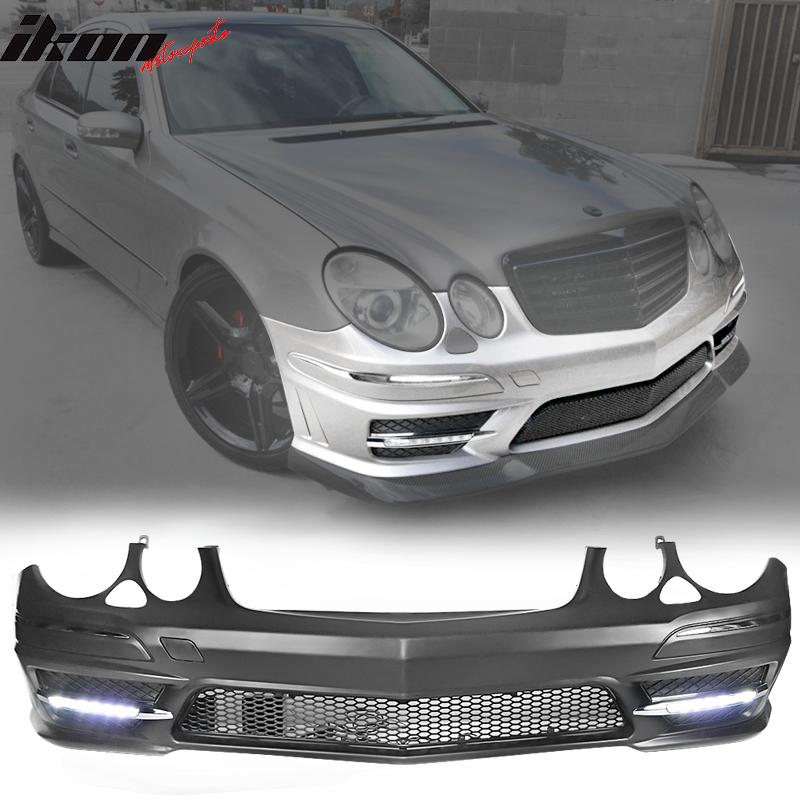 2007-2009 Mercedes-Benz W211 E Class Front Bumper with Grille LED DRL