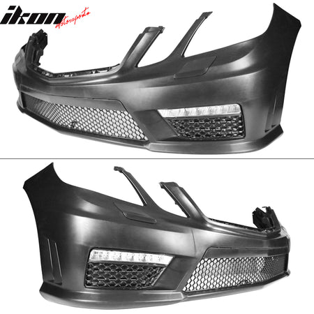 Fits 10-13 Mercedes Benz E Class W212 AMG Style Front Bumper Cover with LED DRL