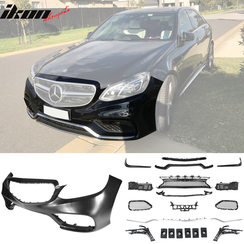 2014-2016 Mercedes-Benz W212 E Class Front Bumper with Lip Trim Vents