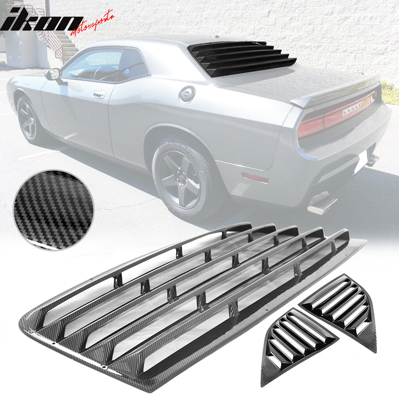 2008-2023 Dodge Challenger XE Stytle CFL Rear Side Window Louver Vent