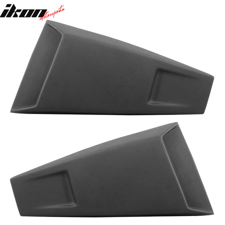 Fits 05-14 Ford Mustang IKON Style 2PCS Side Window Scoops + Rear Window Louver