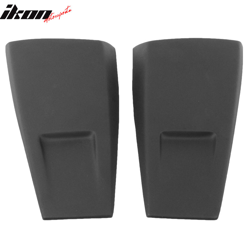 Fits 05-14 Ford Mustang IKON Style 2PCS Side Window Scoops + Rear Window Louver