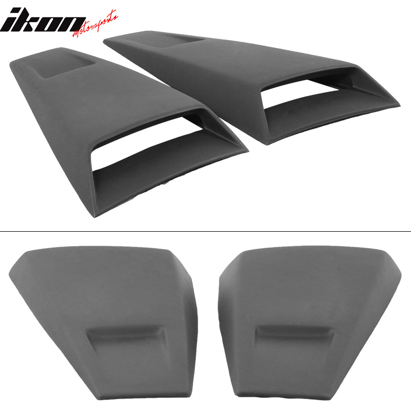 Fits 05-14 Ford Mustang Rear Window Louvers ABS & Side Vent Scoops PU