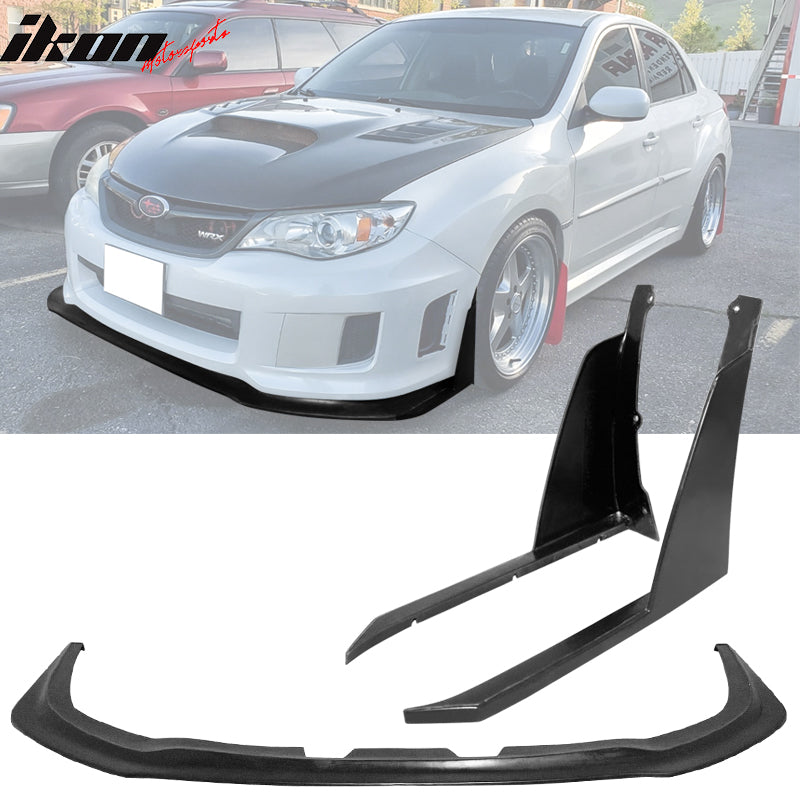 2011-2014 Subaru Impreza WRX STI Front Bumper Lip Front Winglets PU