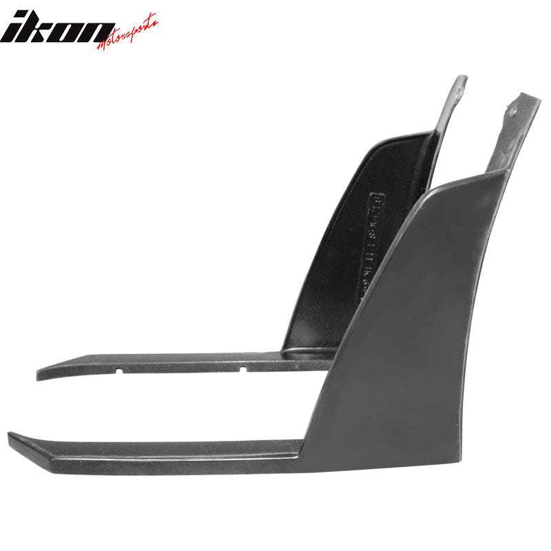 Fits 11-14 Subaru WRX STI Front Bumper Lip + Front Winglets IKON V6 Style PU