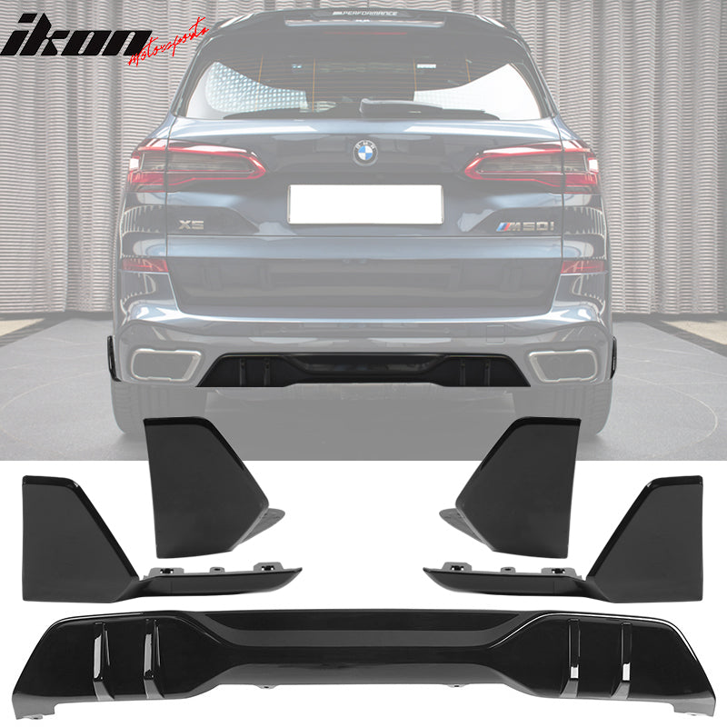 2019-2023 BMW G05 X5 M Sport Black Front Rear Aprons Rear Diffuser ABS