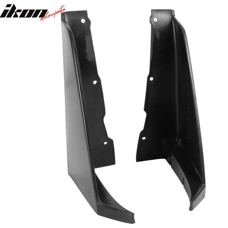 Fits 13-16 Subaru BRZ Front Bumper Lip+Front Winglet CS Style PU Unpainted Black