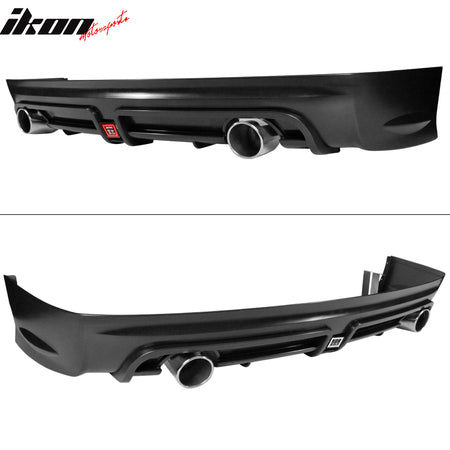 Fits 06-11 Civic Mugen RR Twin Outlet Rear Bumper Diffuser Clear 3rd Brake Light