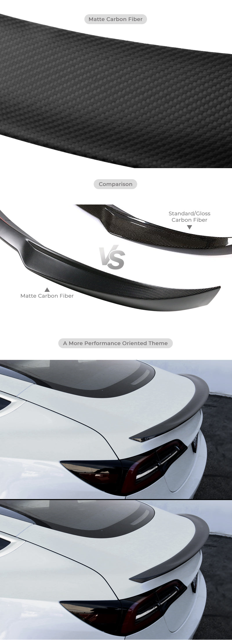 Fit 09-12 BMW F01 7-Series Sedan VRS Style Front Bumper Lip Spoiler Carbon Fiber