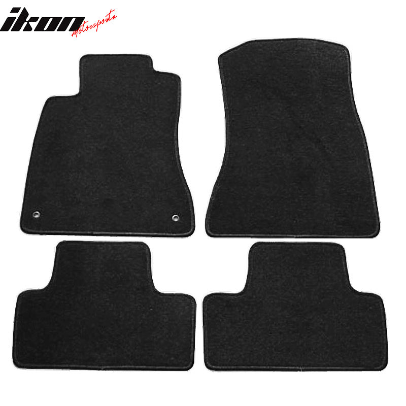 Floor Mats Compatible With 2006-2013 Lexus IS350 IS250 Factory, Factory Fitment Car Front & Rear Nylon Car Floor Carpets Carpet liner by IKON MOTORSPORTS, 2007 2008 2009 2010 2011