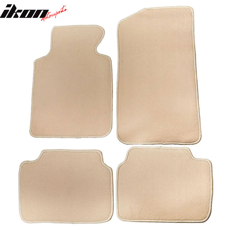 99-06 E46 M3 Floor Mats Carpet Front & Rear Beige 4PC - Nylon FOR: (BMW)