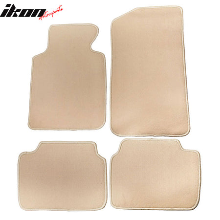 99-06 E46 M3 Floor Mats Carpet Front & Rear Beige 4PC - Nylon FOR: (BMW)