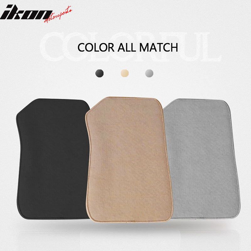 06-11 E90 3 Series Car Floor Mats Liner Nylon Front Rear Carpet Beige FOR: (BMW)