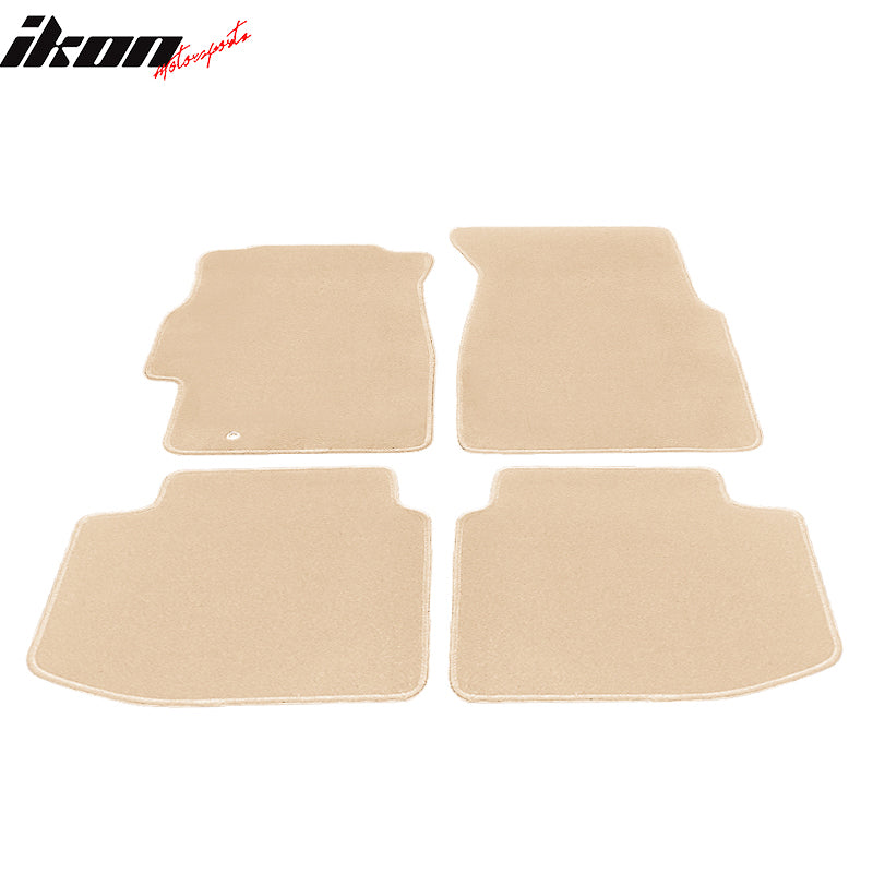 Fits 96-00 Honda Civic Floor Mats Liners Nylon Beige Non-Slip Auto Carpet 4PC