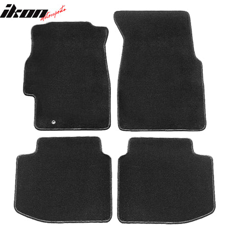 Fits 96-00 Honda Civic Floor Mats Liner Nylon Black Non-Slip Auto Carpet 4PC