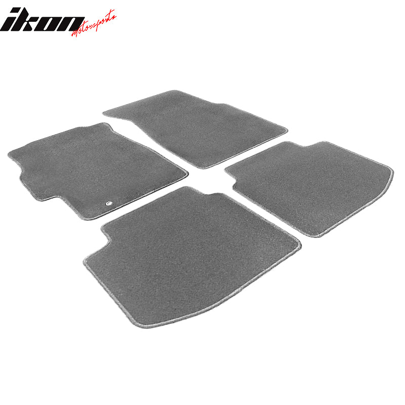 Fits 96-00 Honda Civic Floor Mats Liner Nylon Gray Non-Slip Auto Carpet 4PC