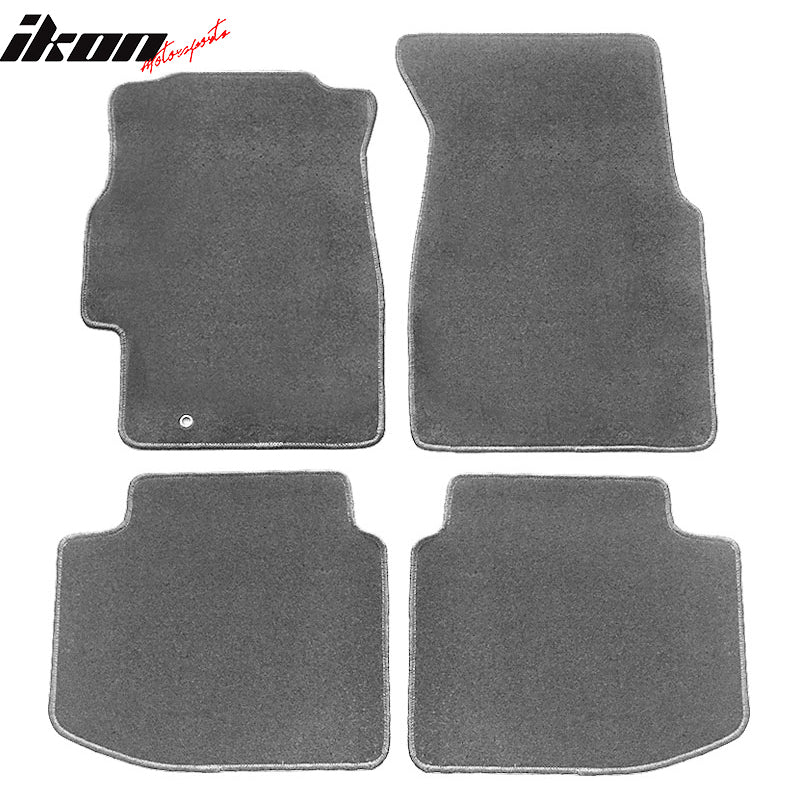 Fits 96-00 Honda Civic Floor Mats Liner Nylon Gray Non-Slip Auto Carpet 4PC