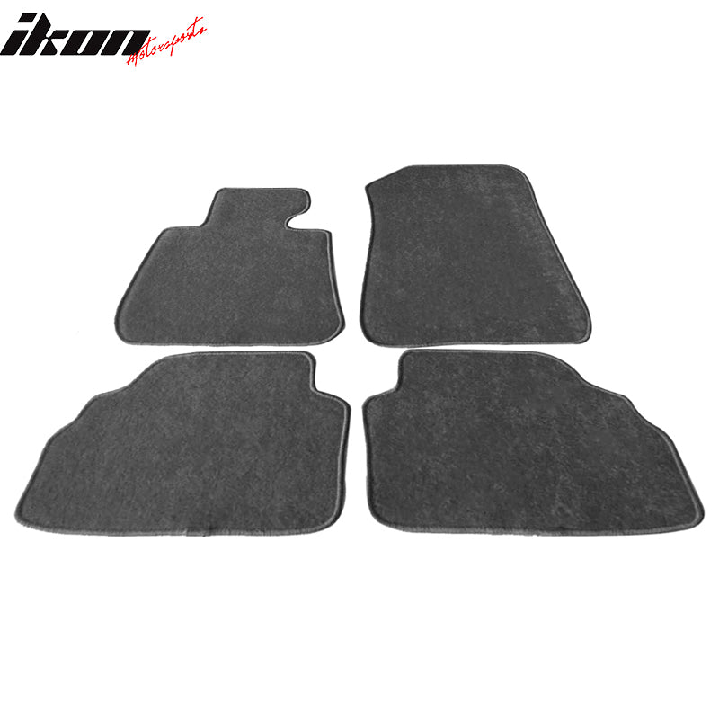 07-13 E92 3-Series Floor Mats Carpet Front & Rear Gray 4PC - Nylon FOR: (BMW)