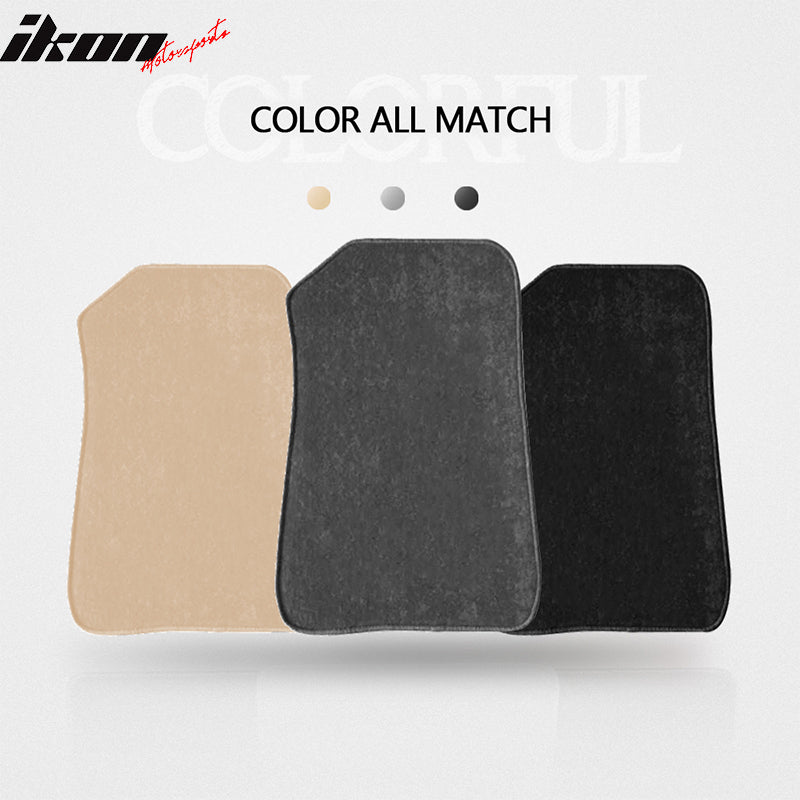 07-13 E92 3-Series Floor Mats Carpet Front & Rear Gray 4PC - Nylon FOR: (BMW)