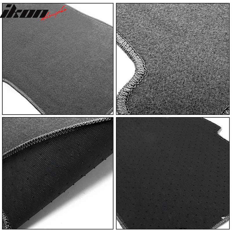 07-13 E92 3-Series Floor Mats Carpet Front & Rear Gray 4PC - Nylon FOR: (BMW)