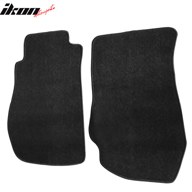 Fits 03-09 Nissan 350Z Floor Mats Liner Nylon Black Non-Slip Auto Carpets 2PC