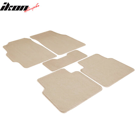 Fits 94-01 Acura Integra 5PCS Auto Car Floor Mat Carpet Front & Rear Beige Nylon