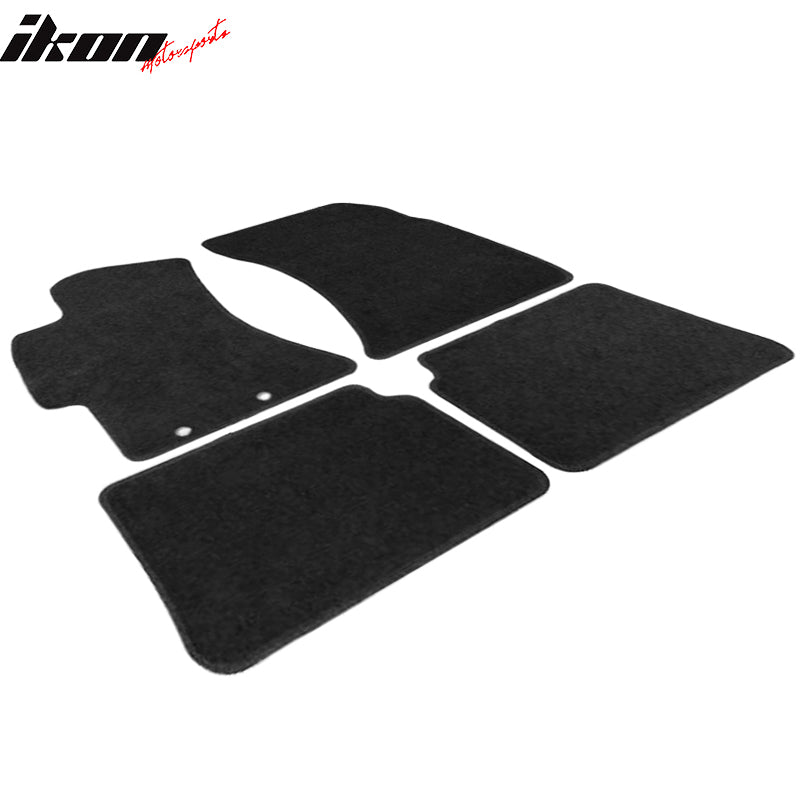 Fits 08-11 Subaru Impreza Floor Mats Nylon Black Non-Slip Auto Carpets 4PC Set