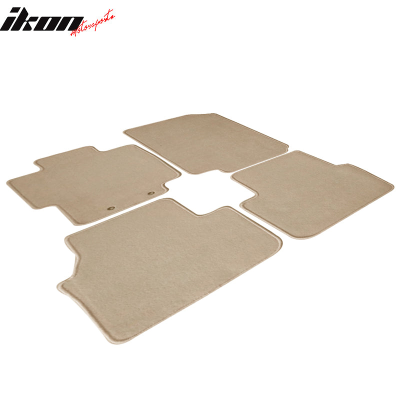 Fits 04-08 Acura TL Car Auto Floor Mats Nylon Carpet Liners Front Rear Beige 4PC