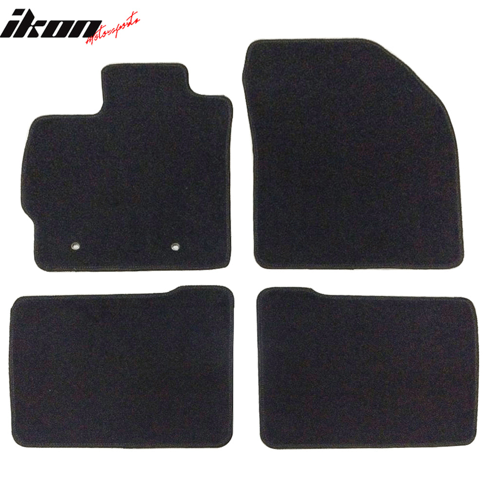 Fits 10-11 Toyota Prius Nylon Black Floor Mats Non-Slip Auto Carpet Liner 4PCS