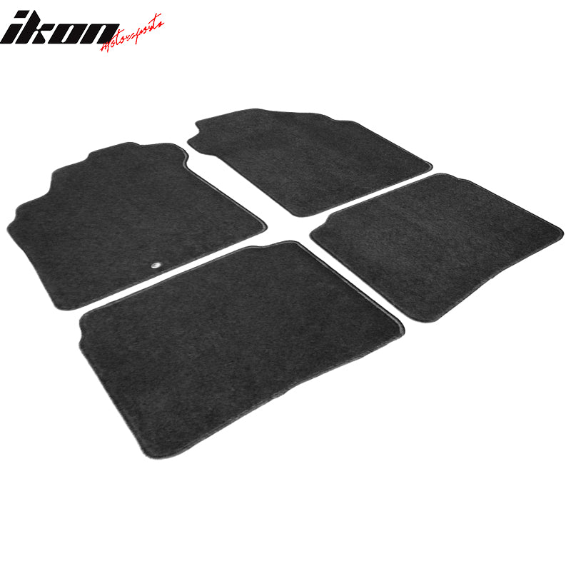 Floor Mats Compatible With 2000-2002 Nissan Maxima, Factory Fitment Car Floor Mats Front & Rear Nylon by IKON MOTORSPORTS, 2001