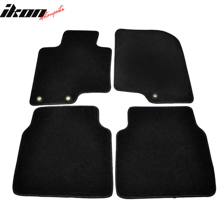 Floor Mats Compatible With 2010-2012 Hyundai Sonata, Nylon Front Rear Carpet by IKON MOTORSPORTS, 2011