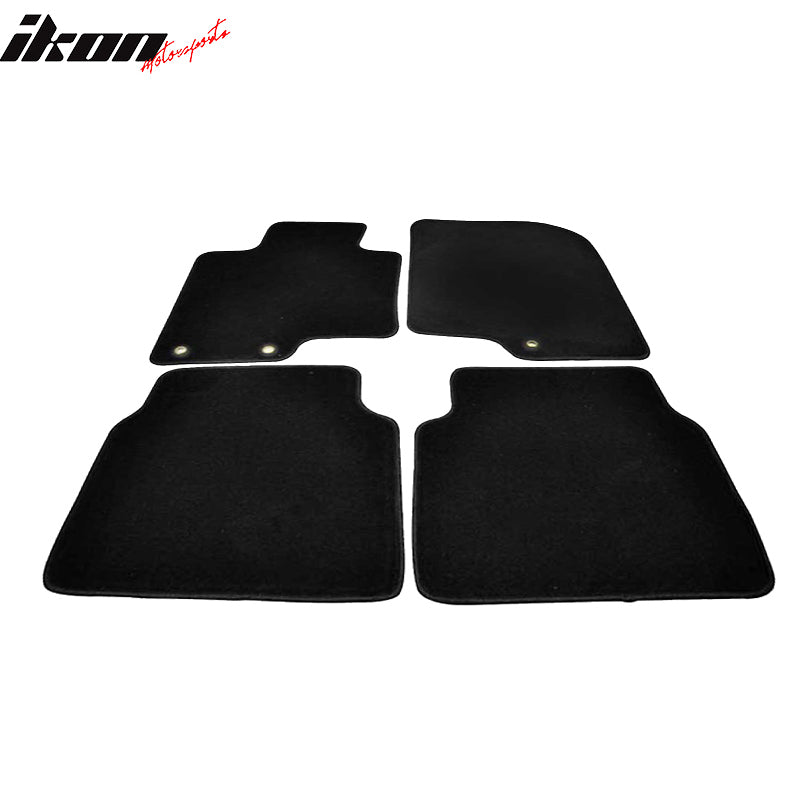 Floor Mats Compatible With 2010-2012 Hyundai Sonata, Nylon Front Rear Carpet by IKON MOTORSPORTS, 2011