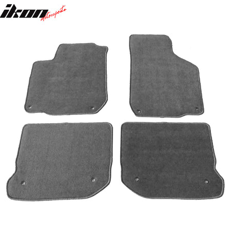 Fits 99-05 Volkswagen Gli Golf Jetta Mk4 Floor Mats Front Rear Gray 4PC - Nylon