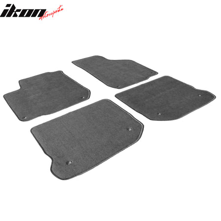 Fits 99-05 Volkswagen Gli Golf Jetta Mk4 Floor Mats Front Rear Gray 4PC - Nylon