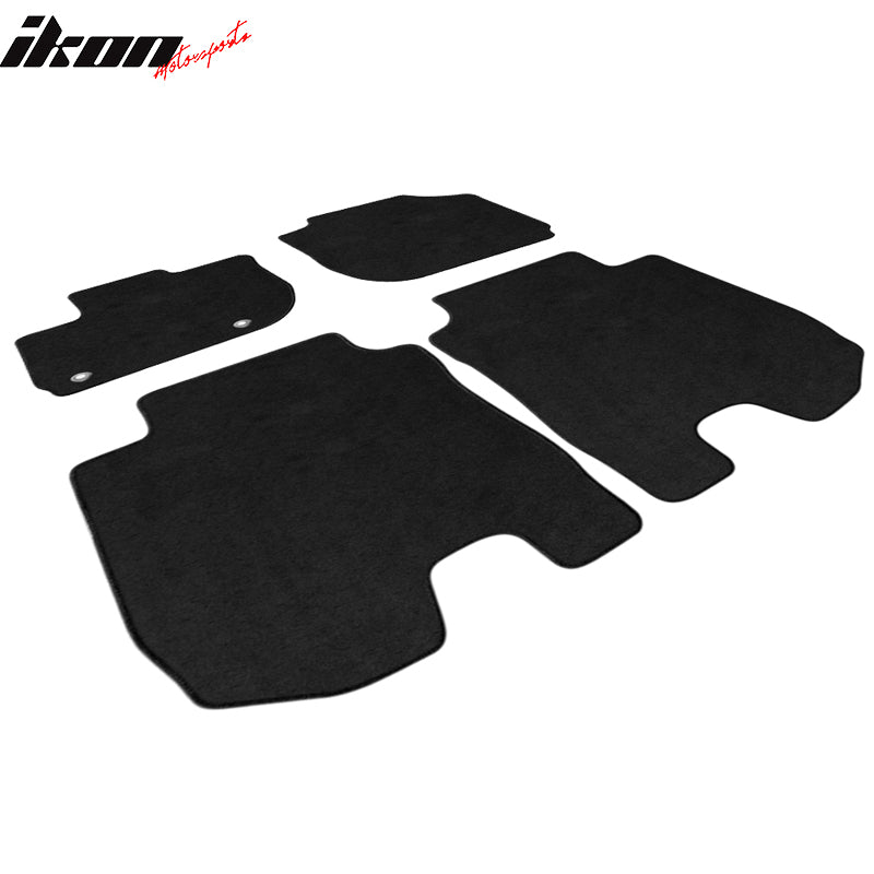 Fits 16-24 Honda HRV Black Floor Mats Front Rear 4PCS Set Carpet