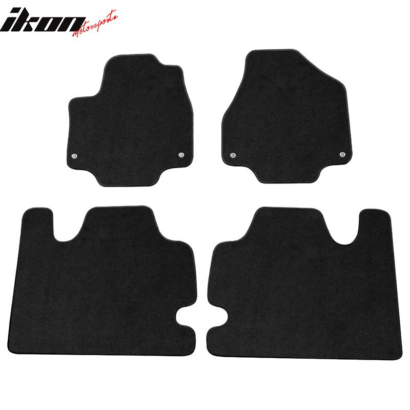 Fits 17-21 Chrysler Pacifica Floor Mats Black Carpet Front Rear 4PCS Set