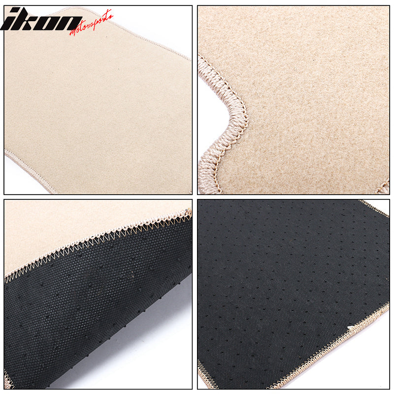 Fits 00-07 Ford Focus Floor Mats Carpet Front & Rear Beige 4PC - Nylon