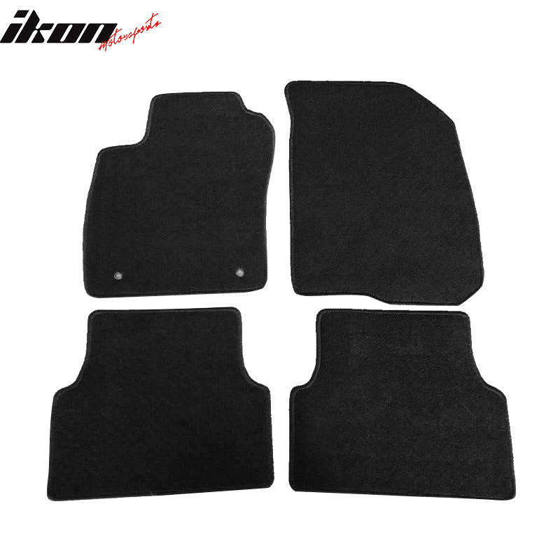 Fits 12-20 Chevrolet Sonic 4PCS Front Rear Car Floor Mats Carpets Nylon Black