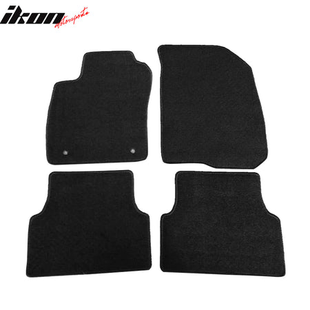 Fits 12-20 Chevrolet Sonic 4PCS Front Rear Car Floor Mats Carpets Nylon Black